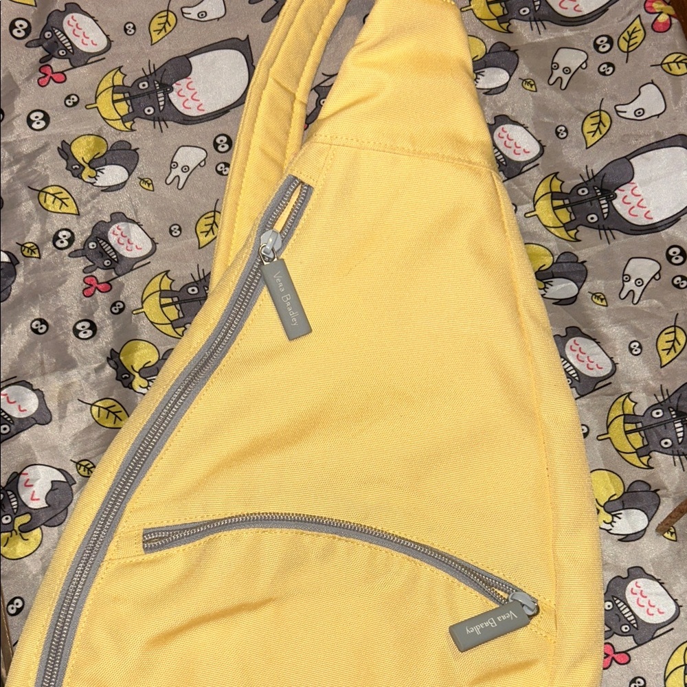 Vera Bradley Yellow Bag with Gray Accents